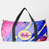 Mooie monogrammed duffel tas (Achterkant)
