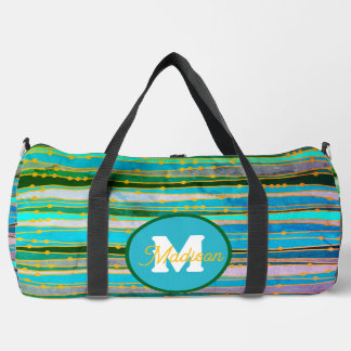 Mooie monogrammed duffel tas