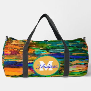 Mooie monogrammed duffel tas
