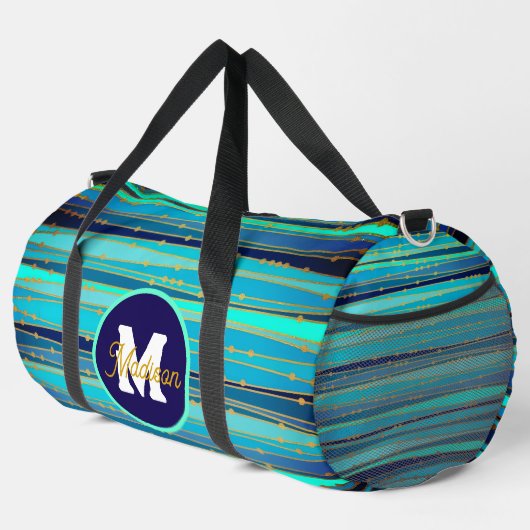 Mooie monogrammed duffel tas (Rechterhoek)