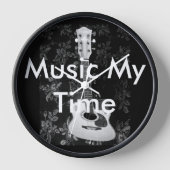 Mooie mooie Afrikaanse Gitaar Grijswaarden Motief (Voorkant)