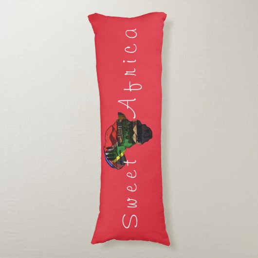 Mooie, mooie Afrikaanse kleuren Lichaamskussen (Voorkant Verticaal)