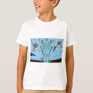 Mooie mooie Aqua Blue Amazing Floral Motive Art T-shirt