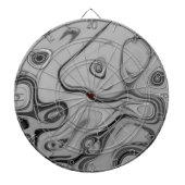 Mooie mooie Ash Grey textuur Kleur Art Print Dartbord (Voorkant)