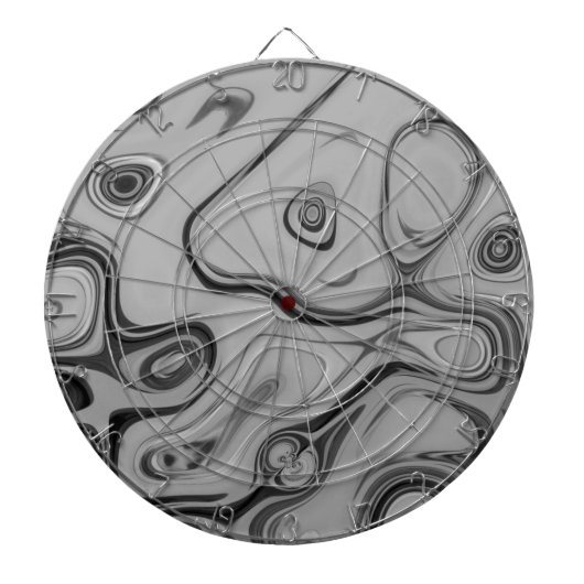 Mooie mooie Ash Grey textuur Kleur Art Print Dartbord (Voorkant)