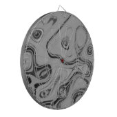 Mooie mooie Ash Grey textuur Kleur Art Print Dartbord (Voorkant Links)