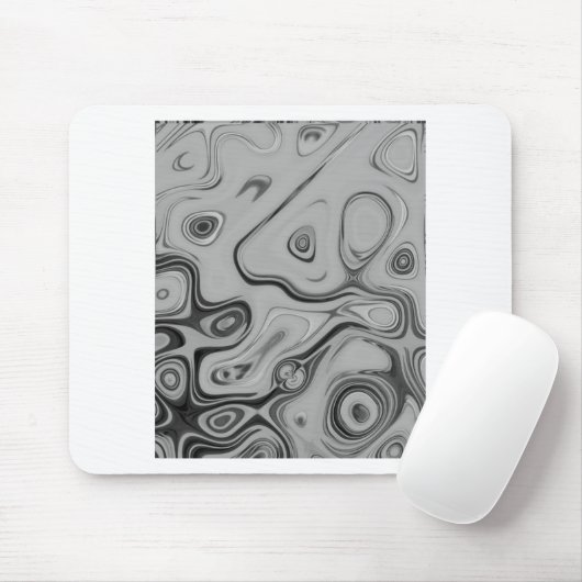 Mooie mooie Ash Grey textuur Kleur Art Print Muismat (Met muis)