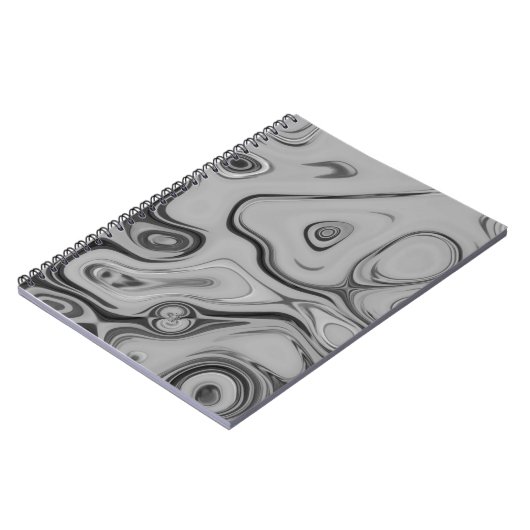 Mooie mooie Ash Grey textuur Kleur Art Print Notitieboek (Linkerzijde)