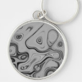 Mooie mooie Ash Grey textuur Kleur Art Print Sleutelhanger (Voorkant)