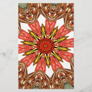 Mooie mooie Aziatische traditionele edgy patroon Briefpapier