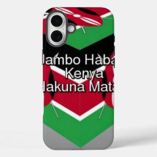 🇰🇪 mooie mooie Keniaanse vlag kubus groet iPhone 16 Plus Hoesje