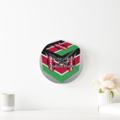 Mooie mooie Keniaanse vlag kubus met groet Ronde Klok (Huis)