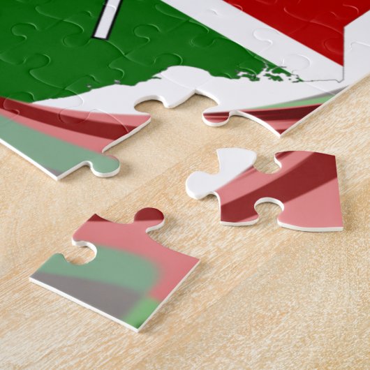 Mooie mooie Keniaanse wervelwind kaart ontwerp Legpuzzel (Zijkant)