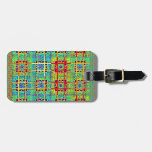 Mooie Mooie Mayan etnische Print vector ontwerp Bagagelabel