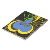 Mooie mooie Zuid-Afrikaanse geel en blauwe kunst Notitieblok (Gedraaid)