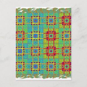 Mooie mooie Zuid-Afrikaanse Tribal Print vector Briefkaart