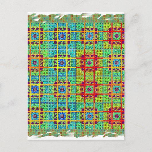 Mooie mooie Zuid-Afrikaanse Tribal Print vector Briefkaart (Voorkant)