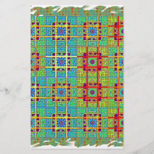 Mooie mooie Zuid-Afrikaanse Tribal Print vector Briefpapier