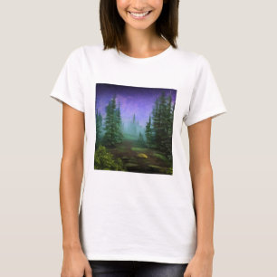 Mooie Moonlight Wilderness Scene T-shirt