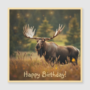 Mooie Moose Magnetische Kaart