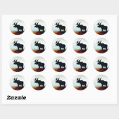 Mooie Moose Ronde Sticker (Vel)