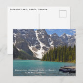 Mooie Moraine meer Briefkaart (Voorkant / Achterkant)