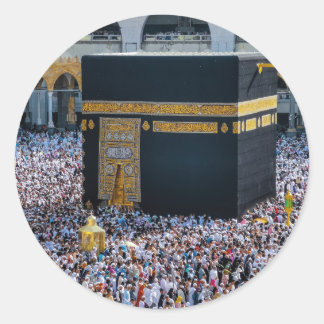 Mooie moskee Mekka Islamitische KaAba Gift Ronde Sticker