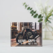 Mooie Motorfiets Viering van het Leven Briefkaart (Staand voorkant)