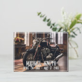 Mooie Motorfiets Viering van het Leven Kaart (Staand voorkant)