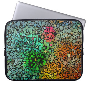 Mooie mozaïek laptop sleeve