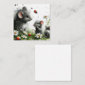 Mooie muis Kaart Notitiekaartje (Voorkant / Achterkant)