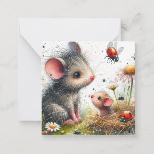 Mooie muis Kaart Notitiekaartje
