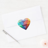 Mooie Multi-color Hart Stickers (Envelop)
