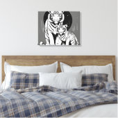 Mooie muur canvas penting afdruk (Insitu (Slaapkamer))