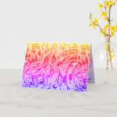 Mooie muziek en vrolijke kleuren in het muzikale d kaart (Gele Bloem)