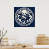 Mooie mystieke paarden 51 poster (Keuken)