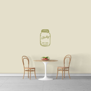 Mooie naam in Mason Jar Medium Wall Decal