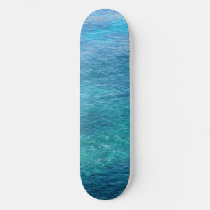Mooie natuur blauwe oceaangolven skateboard