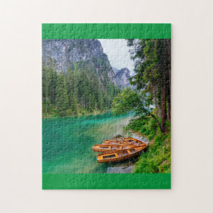 Mooie Natuur Boat op foto pier Legpuzzel