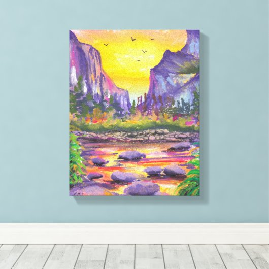 Mooie Natuur Custom Foto Canvas Afdruk (Insitu (Houten vloer))