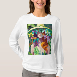 Mooie natuur gezicht t-shirt