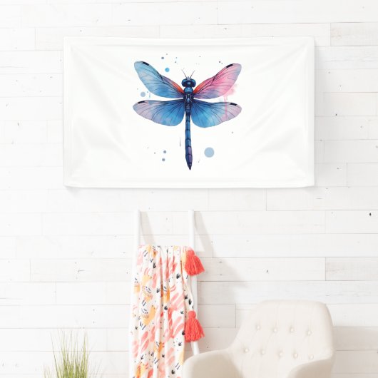 Mooie Natuur kleurrijk grafisch patroon Spandoek (Insitu)