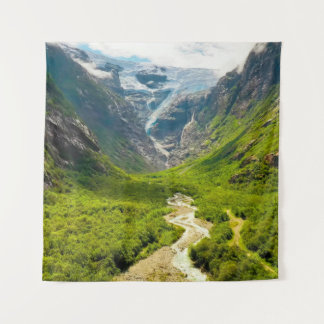 Mooie Natuur Scene uit Noorwegen, avontuur Wandkleed