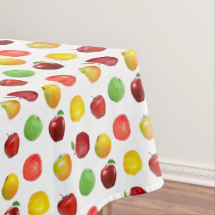 Mooie Natuurlijke Kleurrijke Appels op Wit Tafelkleed