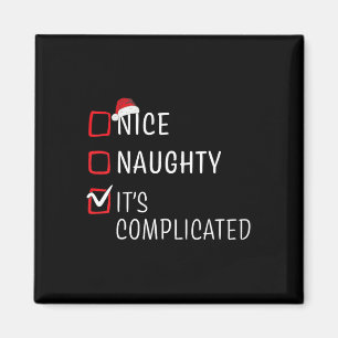 Mooie Naughty Het is de gecompliceerde kerstlijstk Magneet