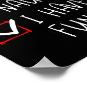 Mooie Naughty, ik heb een feestkerstkerstkerstkers Poster (Hoek)