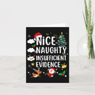 Mooie Naughty Onvoldoende bewijs kerstviering Kaart