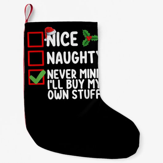 Mooie Naughty zal me nooit herinneren dat ik mijn  Kleine Kerstsok (Voorkant)