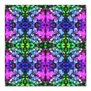 Mooie Neon Kleuren Bubbels Ornamenten Behang