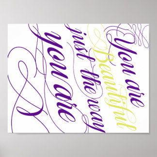 Mooie, net zoals je bent poster